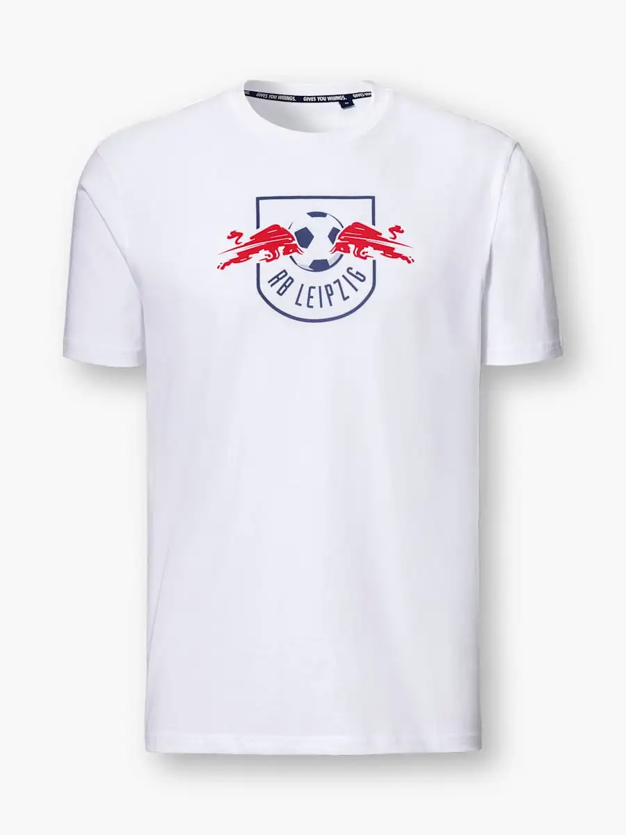 26-27 Germany Adult Child 100% Cotton RB Leipzig Shield Crest Football T-shirt Men Women Soccer Fan Short Sleeve Tee