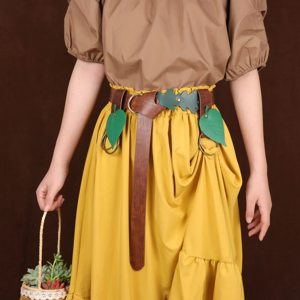 

3 шт./2 шт./1 шт. женские аксессуары эпохи Возрождения из искусственной кожи средневековая юбка викингов походная листья ролевые игры на Хэллоуин