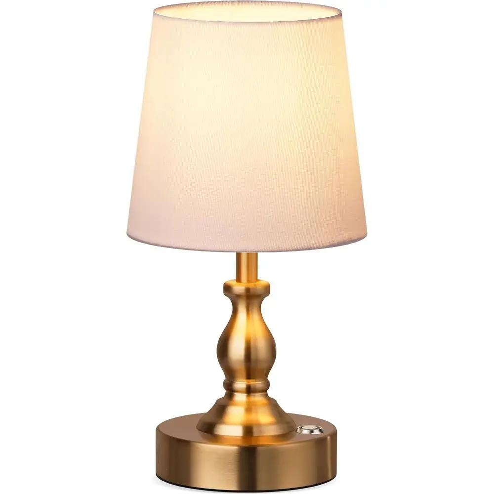 

PARTPER Mini CordlLED Table Lamp, 5200mAh Rechargeable Battery Operated Lamp, 3-Level Brightn, Touch Dimmable Desk Lamp, Bede Ni