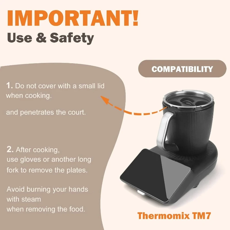 Geeignet für Thermomix TM7 TM6 TM5 Eierkocher und Kochgeschirr-Einsätze, Lebensmittelechte PP-Formen und Perfektes Eierkocher-Zubehör TM – Detail 10