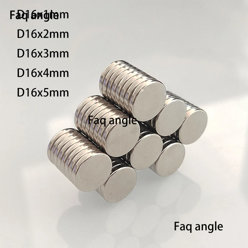 D16x2/3/4/5mm Imanes De Neodimio Neodymium Magnet Magnet Neodymium Aimant Puissant DIY Magnets Super Strong Magnes Neodymowy