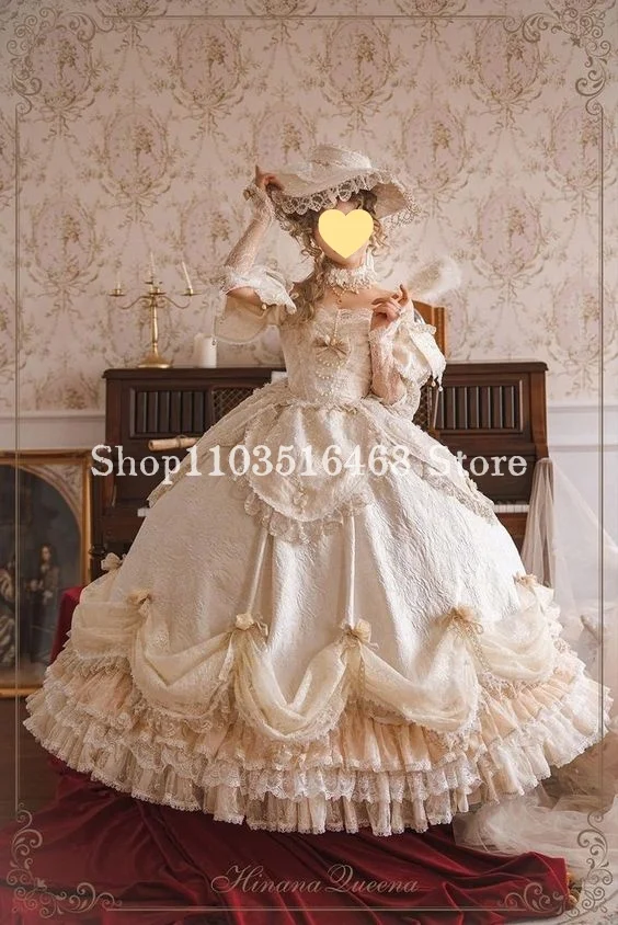 Fantasy Lolita Prom Dress One-shoulder bustier lace-up appliquéd embroidered ruffle ruffled tutu dresses for formal occasions