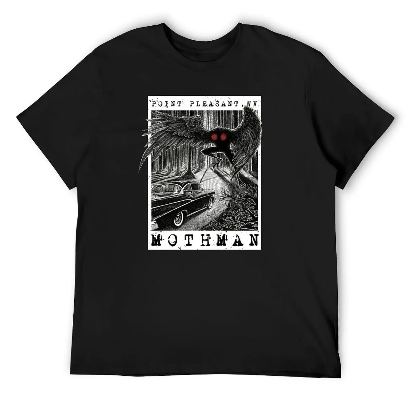 

Mothman Encounter - Point Pleasant, WV Cryptid Gift T-Shirt funny gifts oversizeds blanks mens graphic t-shirts big and tall