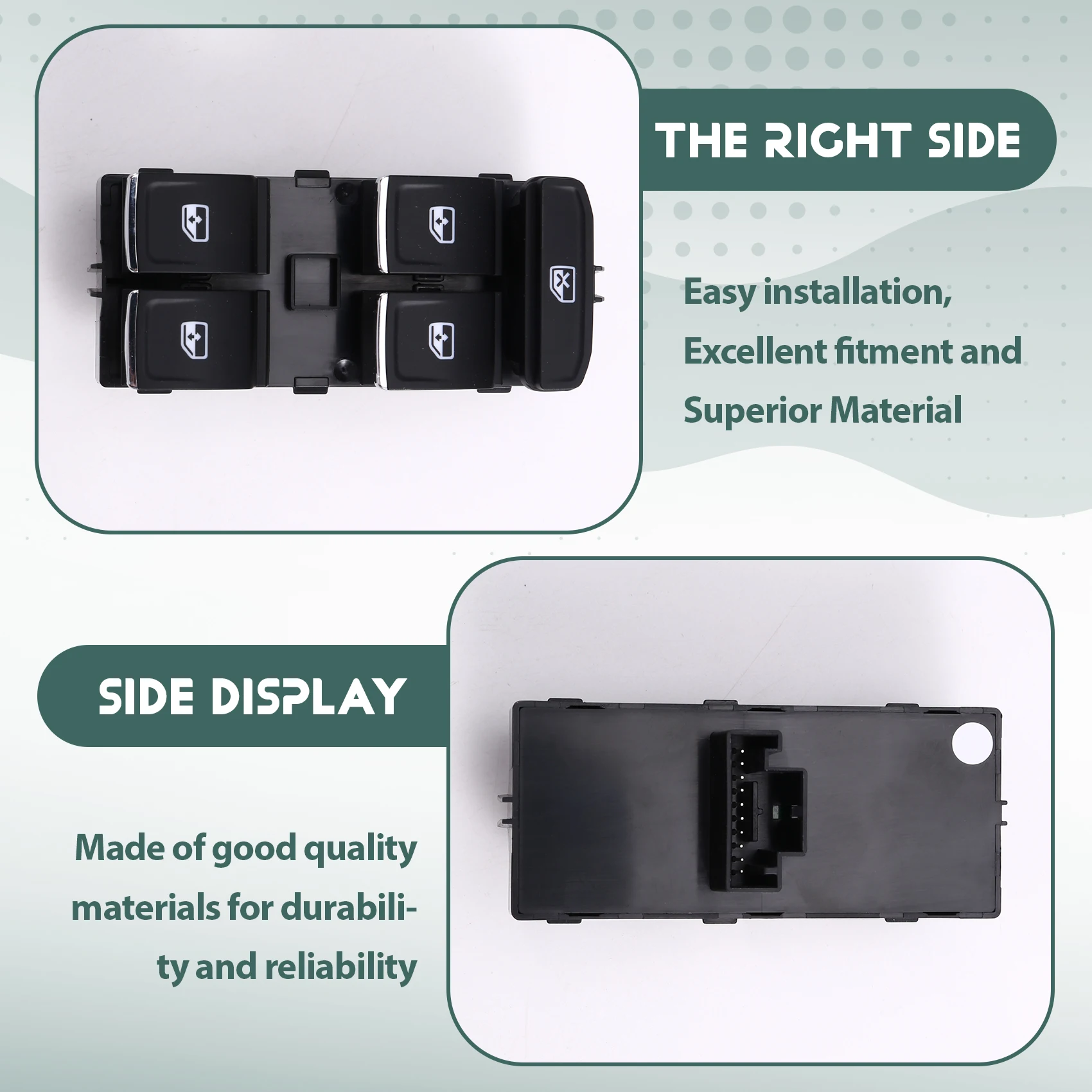 

Ведущий-5G0959857E Автомобильный переключатель стеклоподъемника для VW Arteon Atlas Golf Jetta Tiguan 2015-2024 5G0 959 857E