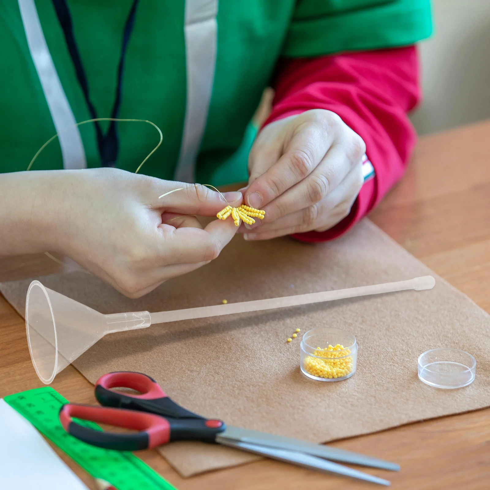 

1 set 1 Set Beading Funnel Kit For Clay Bead Sorting Threading Jewelry Making Craft Tools Bracelet Necklace Design Accessories