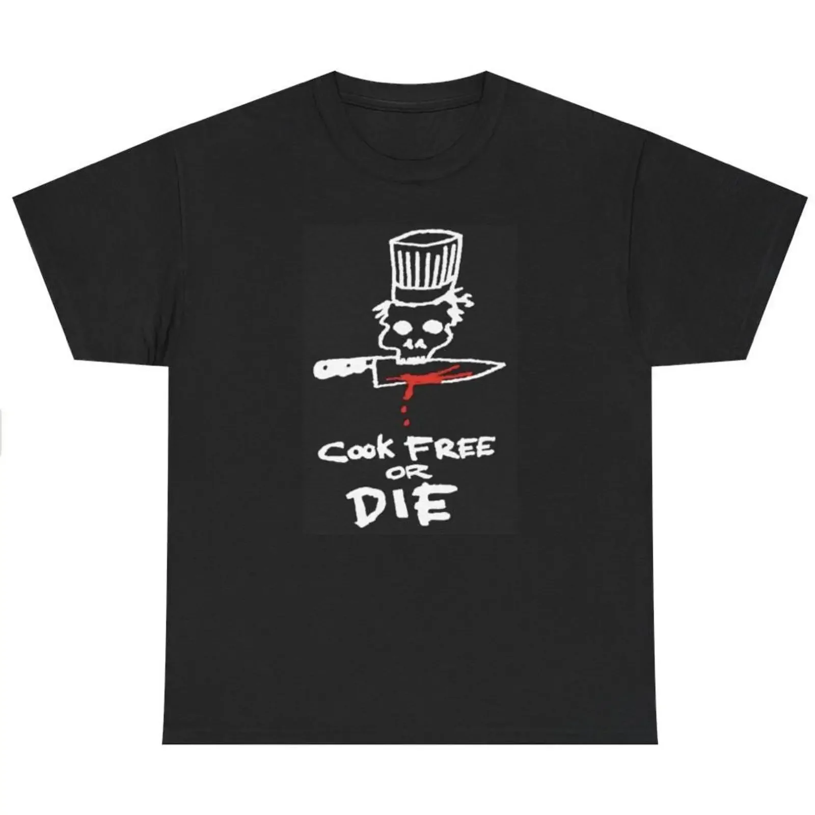 Anthony Bourdain Cook Free or Die T Shirt vintage Washed Slightly Stretched Unisex Top For Everyday Wear designer clothes