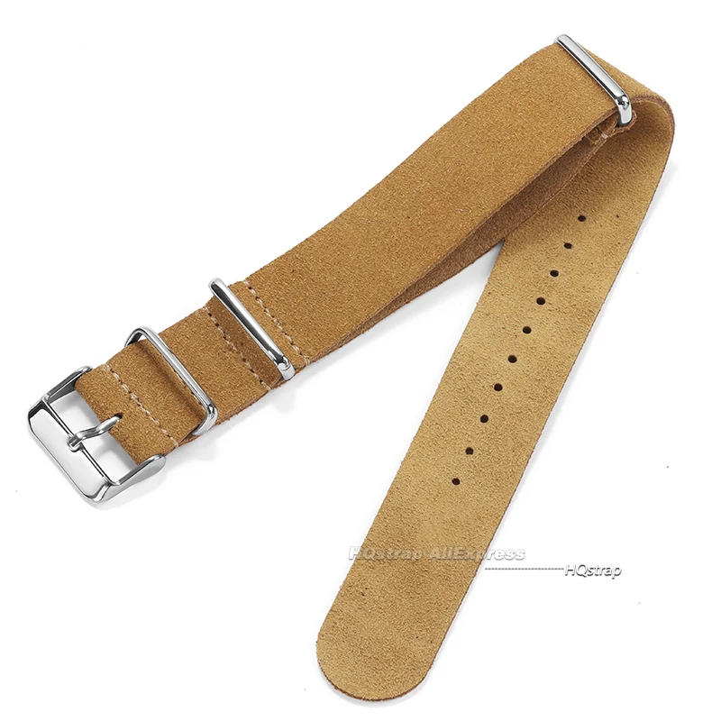 Suede Leather Strap 22mm 20mm Universal Band for Seiko Watchbands Bracelet for Samsung Galaxy Watch 5 4 3 Replacement Straps