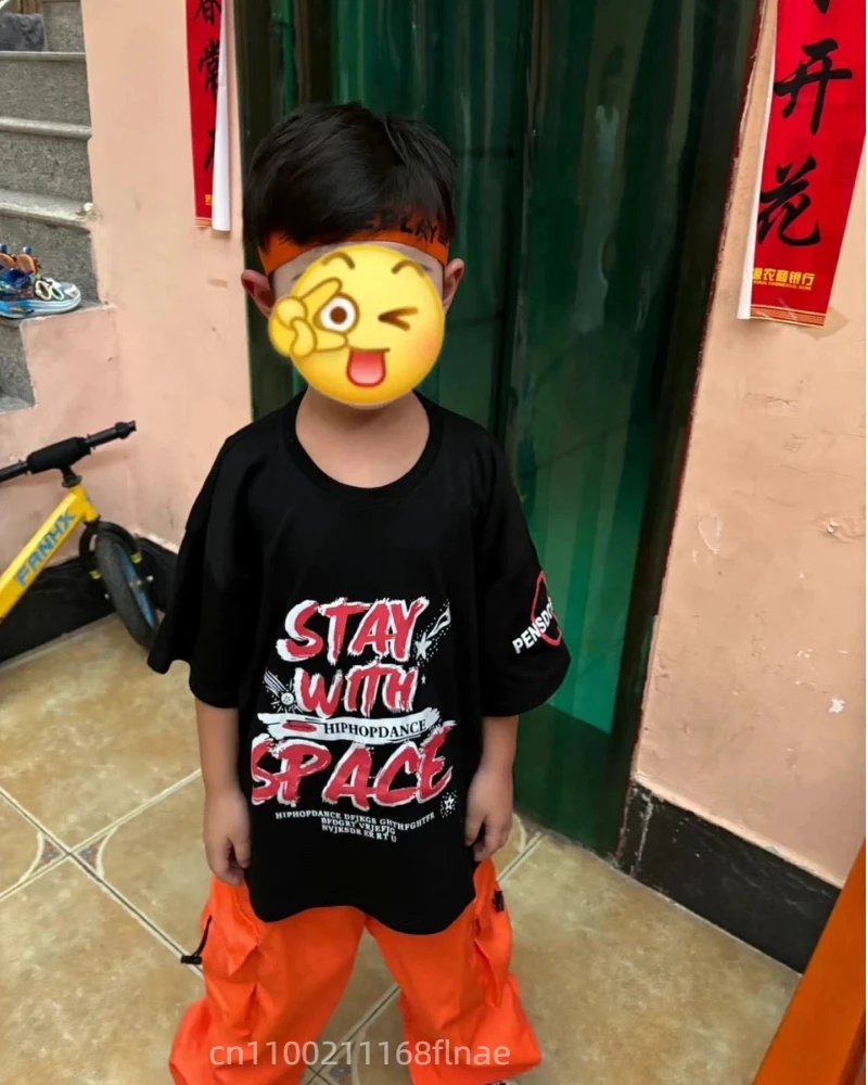 زي رقص الشوارع للأطفال، رقص الجاز للفتيات، مجموعة أزياء أداء الهيب هوب، زي أداء المسرح #6