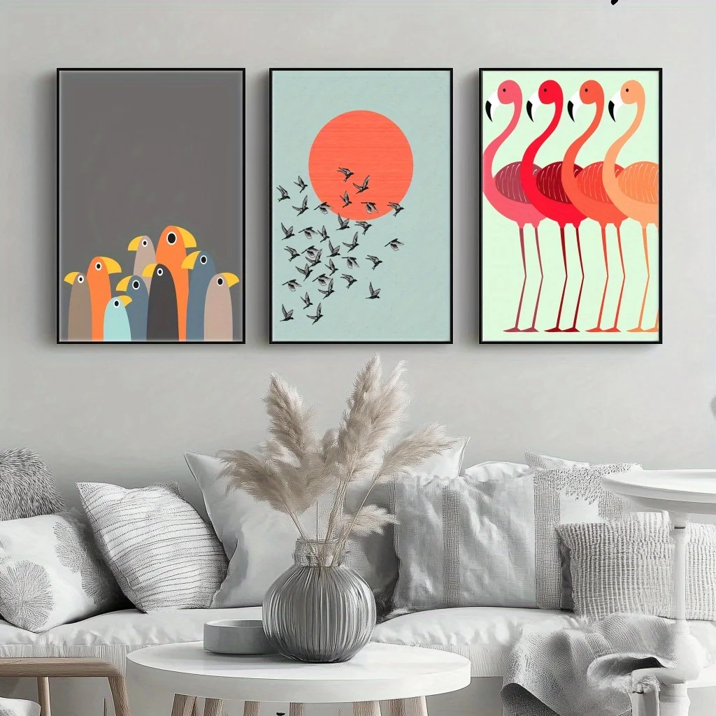 3Pcs Unframed Canva… - image
