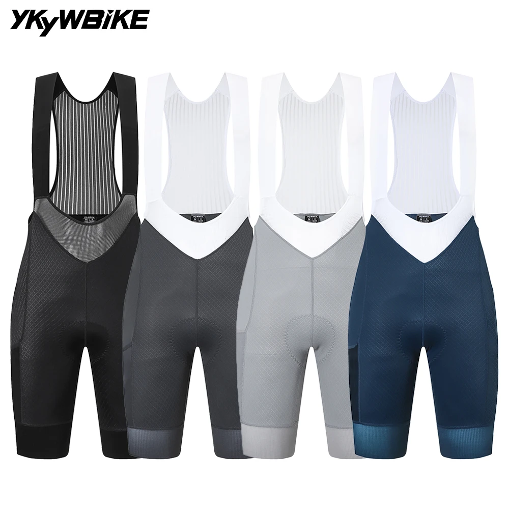 YKYWBIKE 2025 Women Cycling Bib Shorts with 6 Hours Padded Road Bike Female Bib Short Pants Summer Bicycle Bib Pants Pro Team