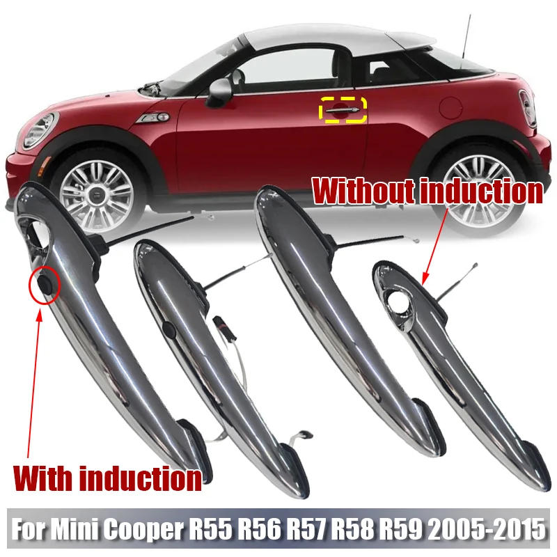 

Exterior Door Handle With/Without induction 51212752577 51217198471 for Mini Cooper R55 R56 R57 R58 R59 2005 2006 2007-2015