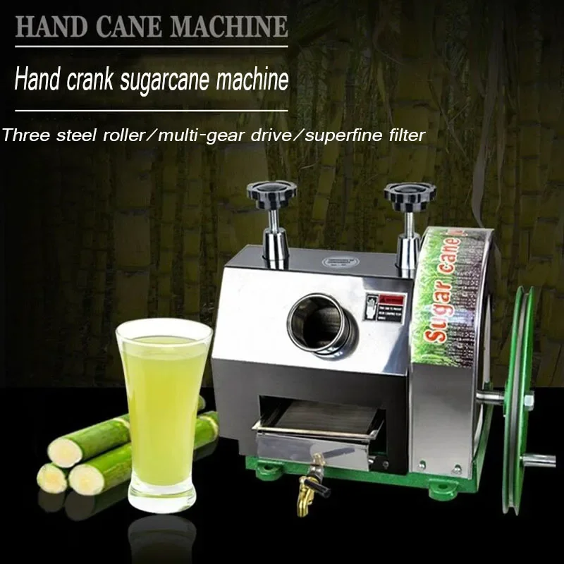 Home Commercial Portable Manual Type Mini Small Scale Sugar Cane Sugarcane Juice Making Juicer Extractor Machine