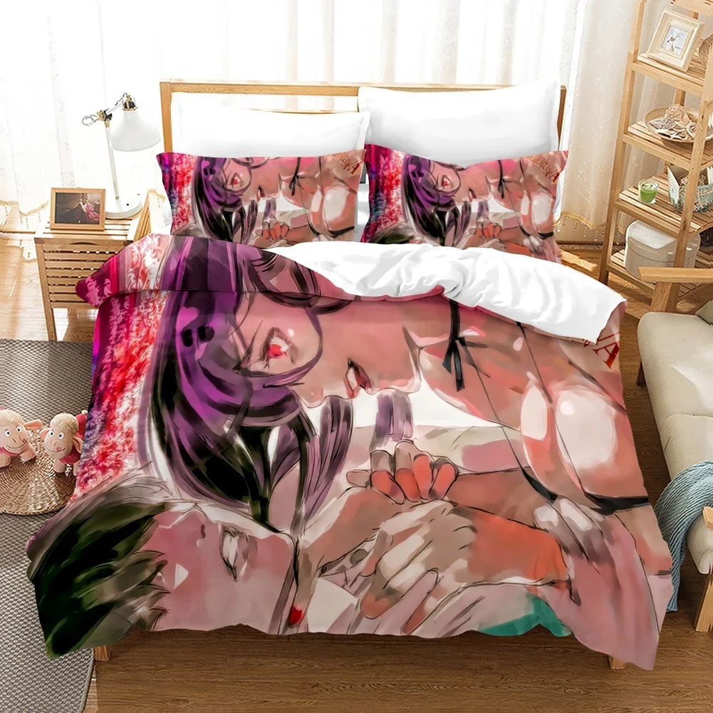 

Anime Tokyo Ghoul 3D Printed Duvet Case Pillowcase Bedding Set Twin Full Queen King Size For Kids Bedroom Decor