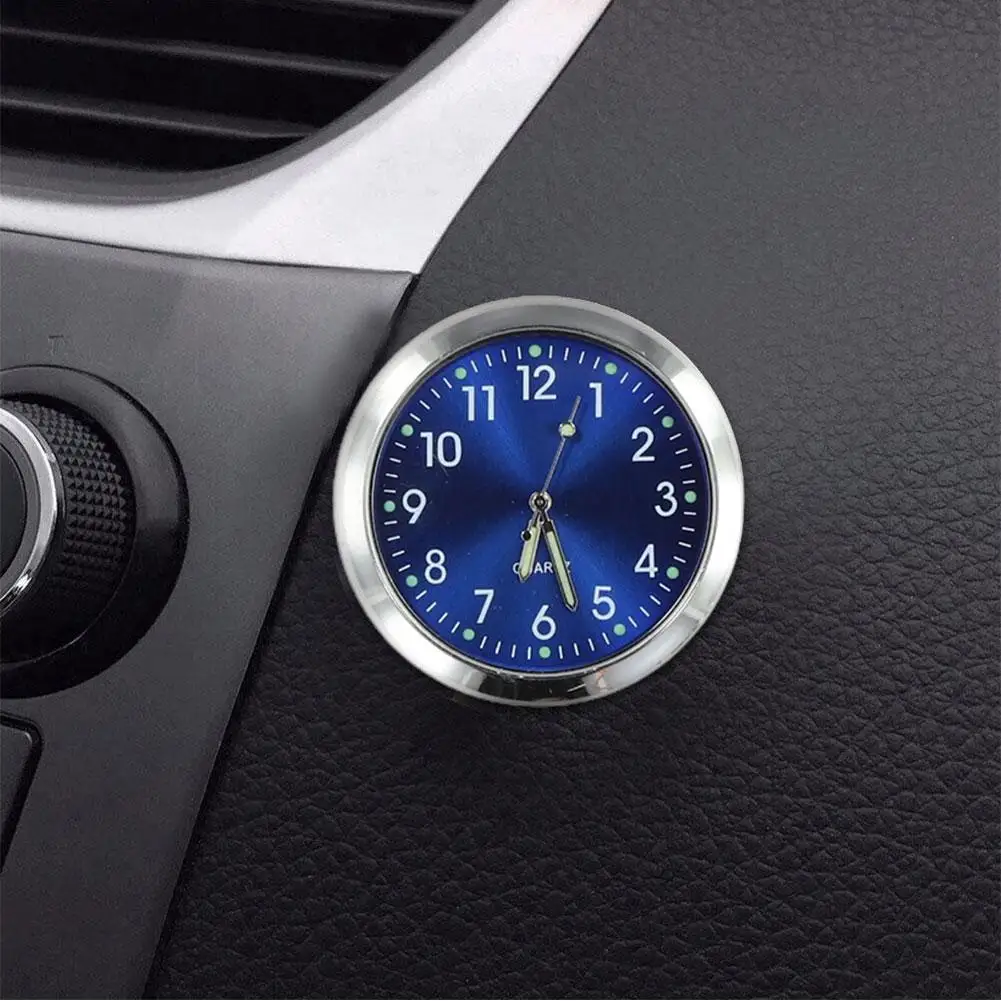 Mini elektronische klok Universele autodashklok Lichtgevende interne zelfklevende digitale horloge Mechanica Quartz klokken Auto-accessoires