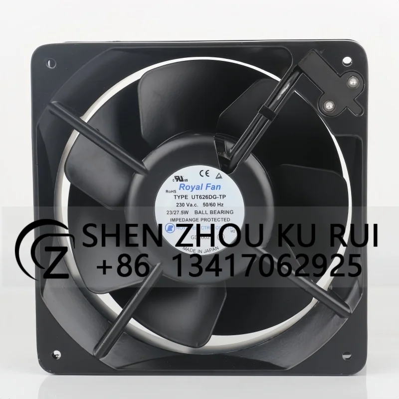 16CM Royal Fan AC 230V 23/27.5W DC EC 16055 High temperature resistant all-metal 160X160X55MM UT626DG-TP cooling fan