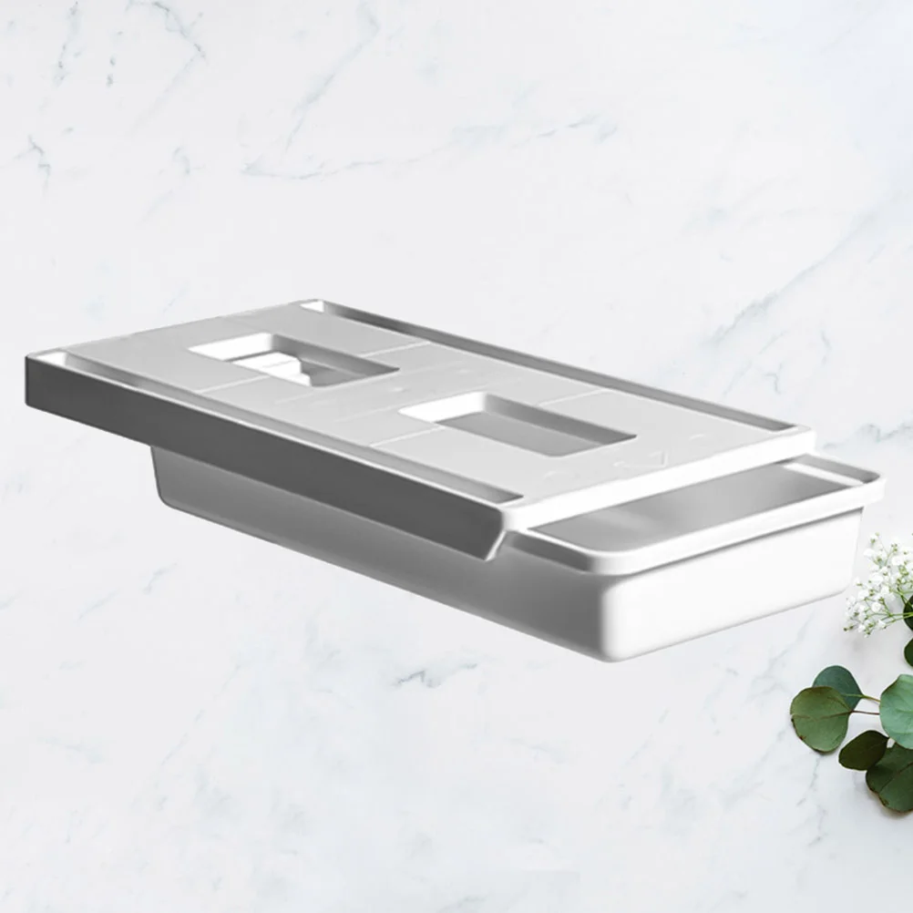 

Hidden Desk Bottom Storage Box White Size S ABS PP Material Practical Office Table Sundries Stationery Holder Large