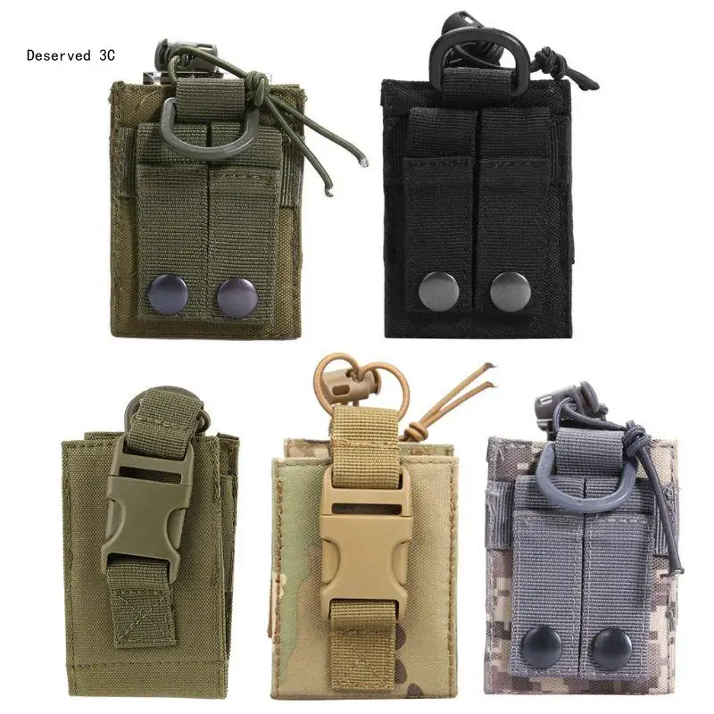 

Radio Storage Bag Outdoor Two Way Radio Walkie Talkies Interphone Case Holder Nylon Holster Carrying Bag