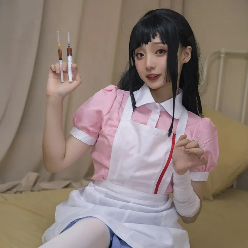 ダンガンロンパアニメコスプレ衣装,女性用,一式一式一式,ハロウィーンのかつら,カーニバル服