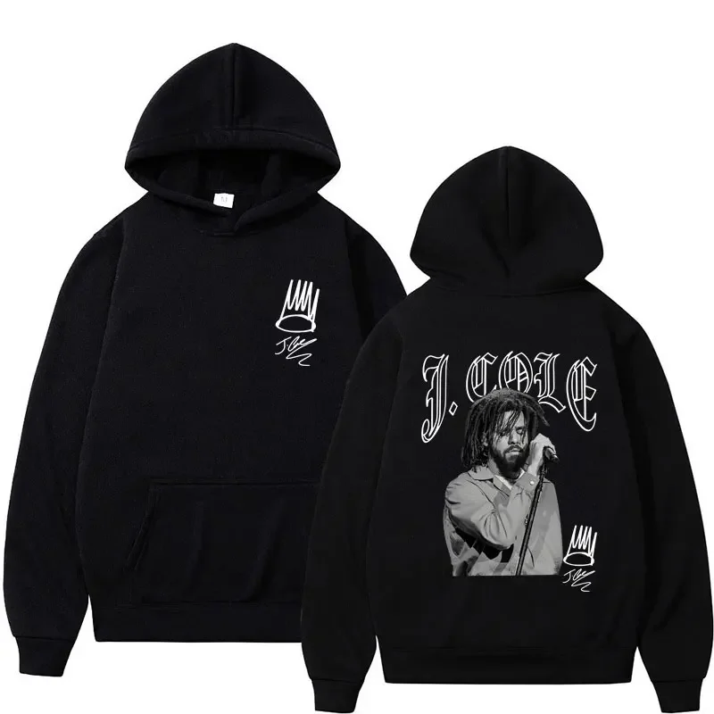 Rapper J Cole Hip Hop Print Hoodie Fashion Men Women Oversized Vintage Long Sleeve Harajuku Casual Hoodies Streetwear Pullovers