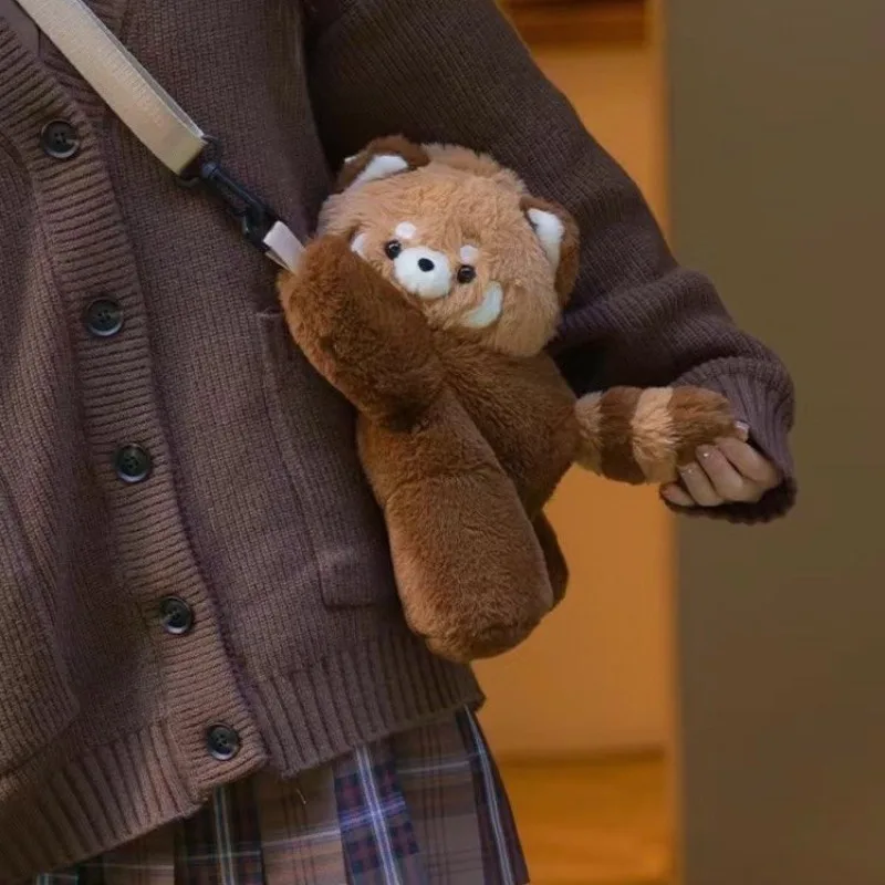 

Adorable Panda Plush Backpack for Women - Convenient Dual-use Shoulder and Crossbody Bag, Perfect for Home and Everyday Use