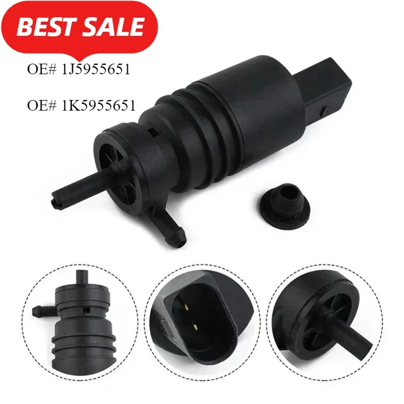 

Universal Replacement Car Windscreen Washer Pump Auto Windshield Water Pump Compatible for 1J5955651 1K5955651 1T0955651