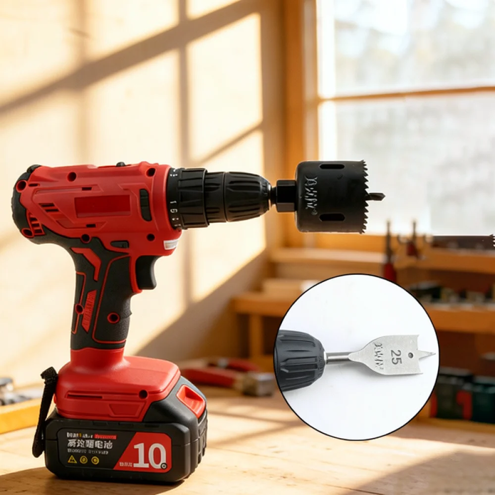 Door Lock Mortising Tool Kit Professional Woodworking Hole Drill Guide Accurate Positioning Carpentry Hardware