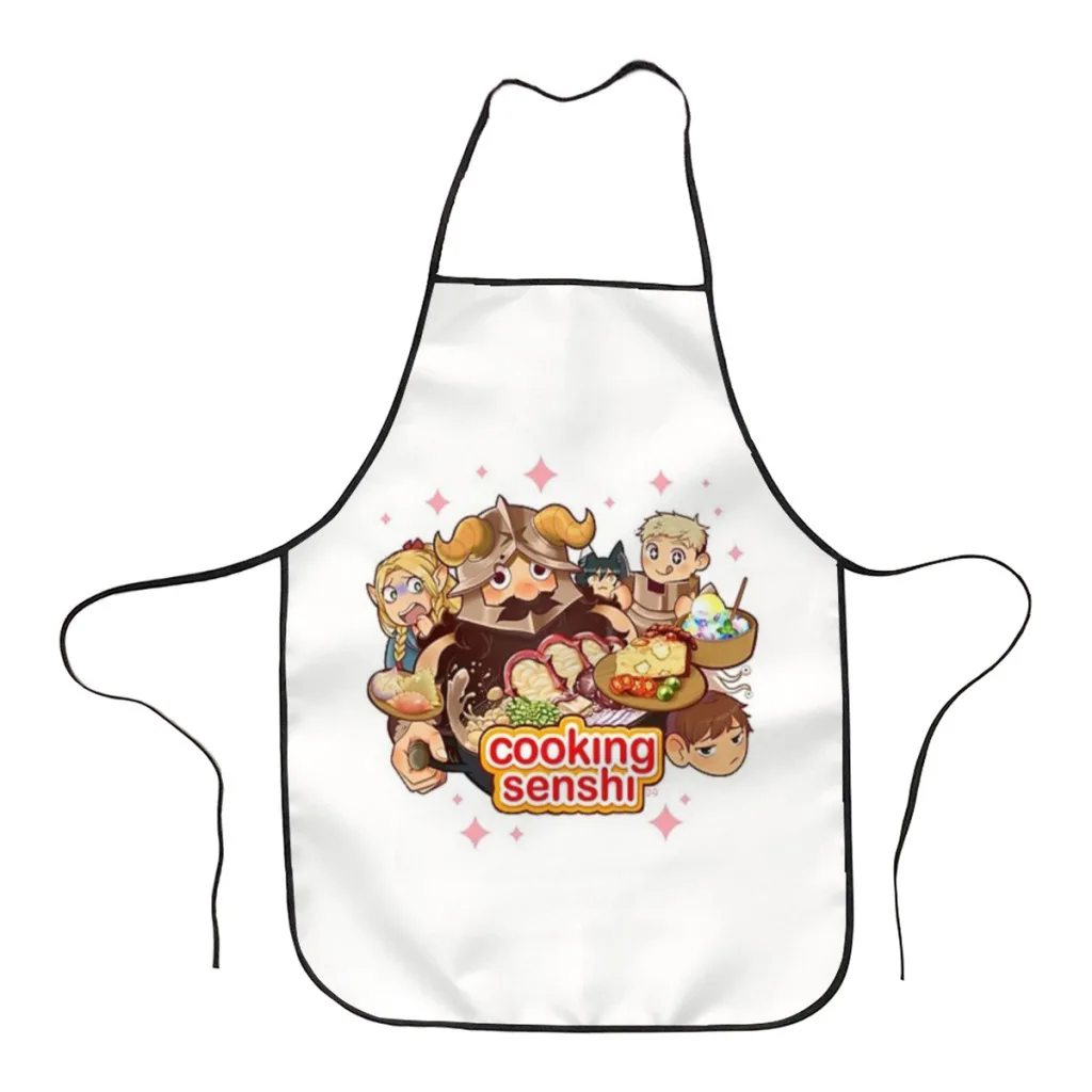 

Cooking Senshi Kitchen Aprons for Women Household Cleaning Apron Chefs Cooking Baking Apron