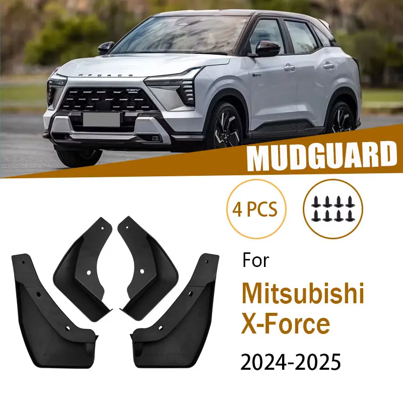 

For Mitsubishi X-Force GR1W 2024 2025 Mudguard Splash Guard Front Rear Cover Front Rear Wheel Auto Accessories Wheel Protector