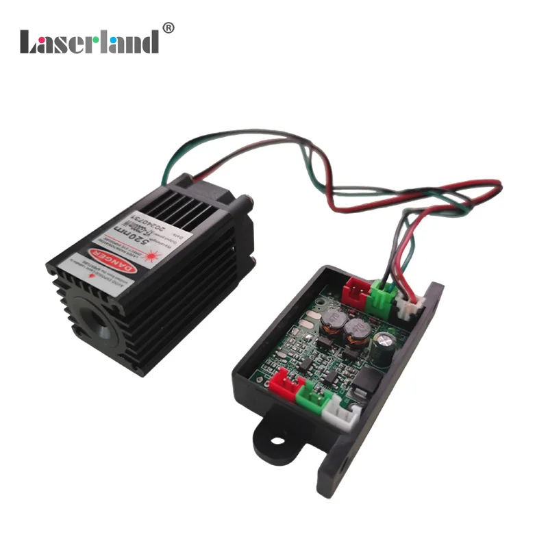 520nm 100mw modulo Laser a punti verdi diodo Stage illuminazione 12VDC TTL a lunga durata