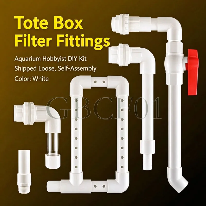 Siphon filter system Complete set of fish tank bottom filter No perforation fish toilet fish manure separator fitting tube