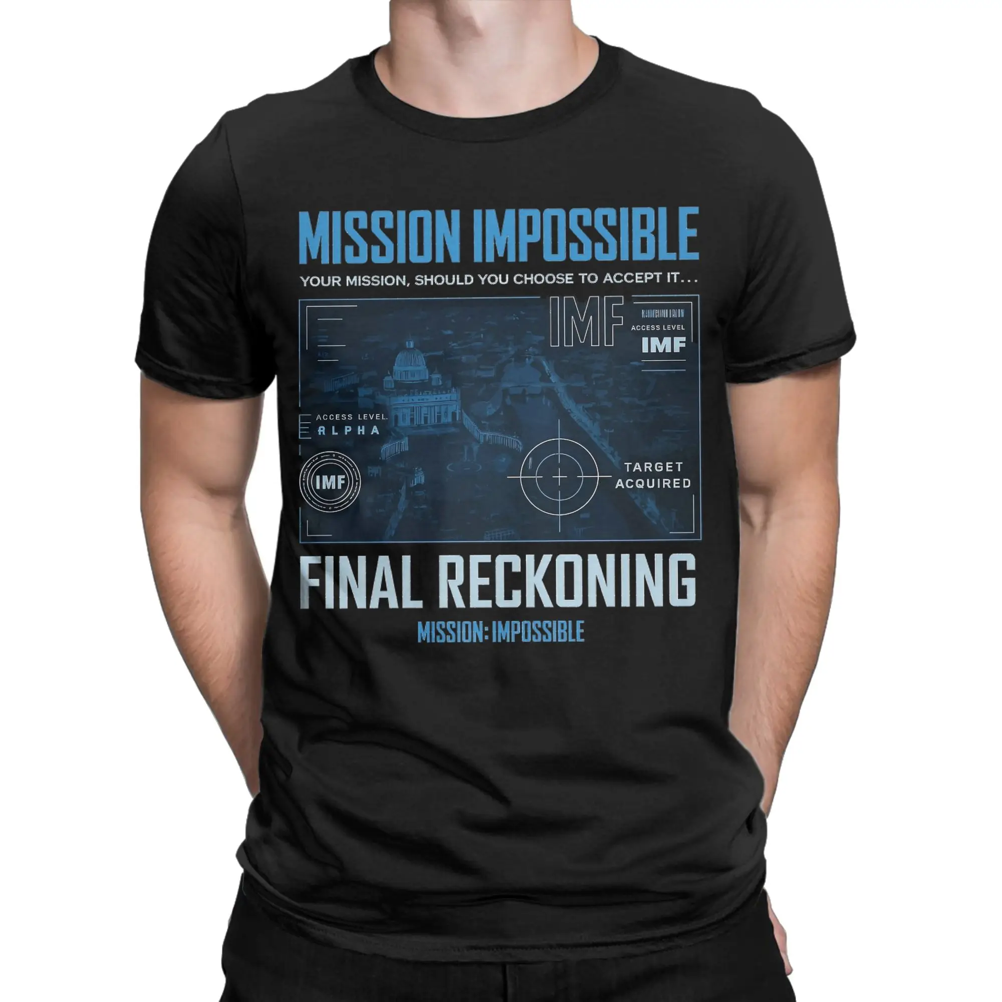 Men T-Shirts Best Of All Time City Mission Impossible Funny 100% Cotton Tee Shirt Short Sleeve  T Shirt Round Collar Tops Unique