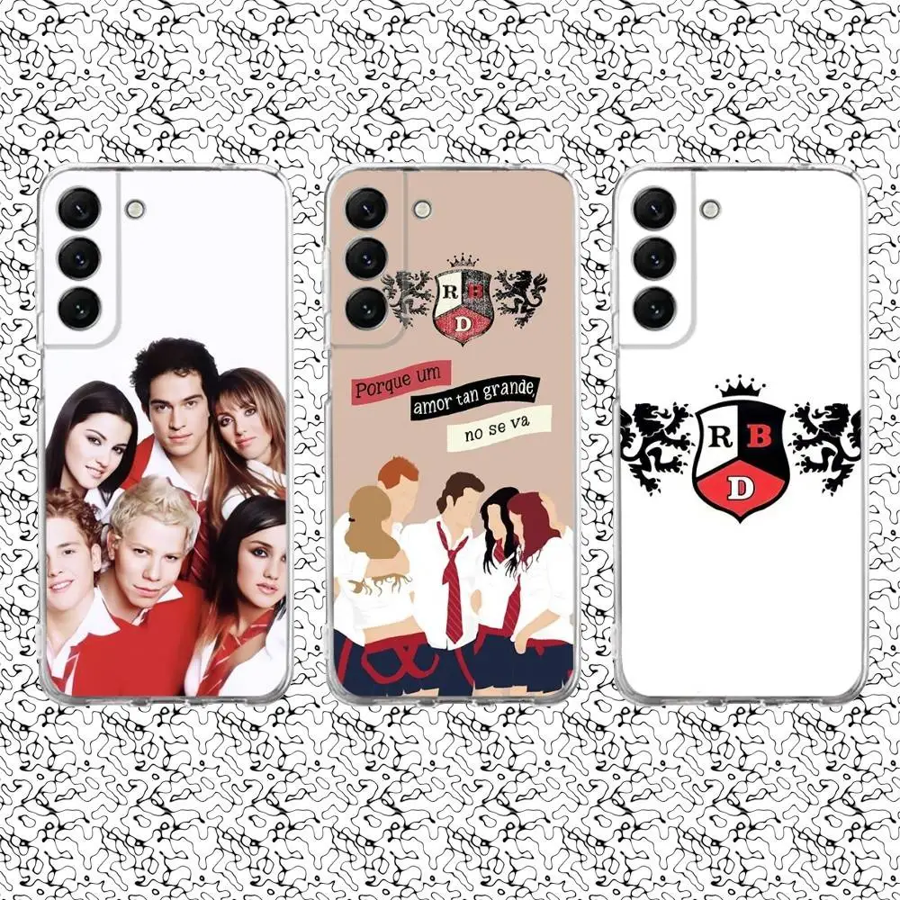 RBD r-rebelde Telenovela coque de téléphone pour Samsung S24,30,21,22,23,20 FE,lite,PIus,Ultra,5G,Note,9,10 couverture transparente