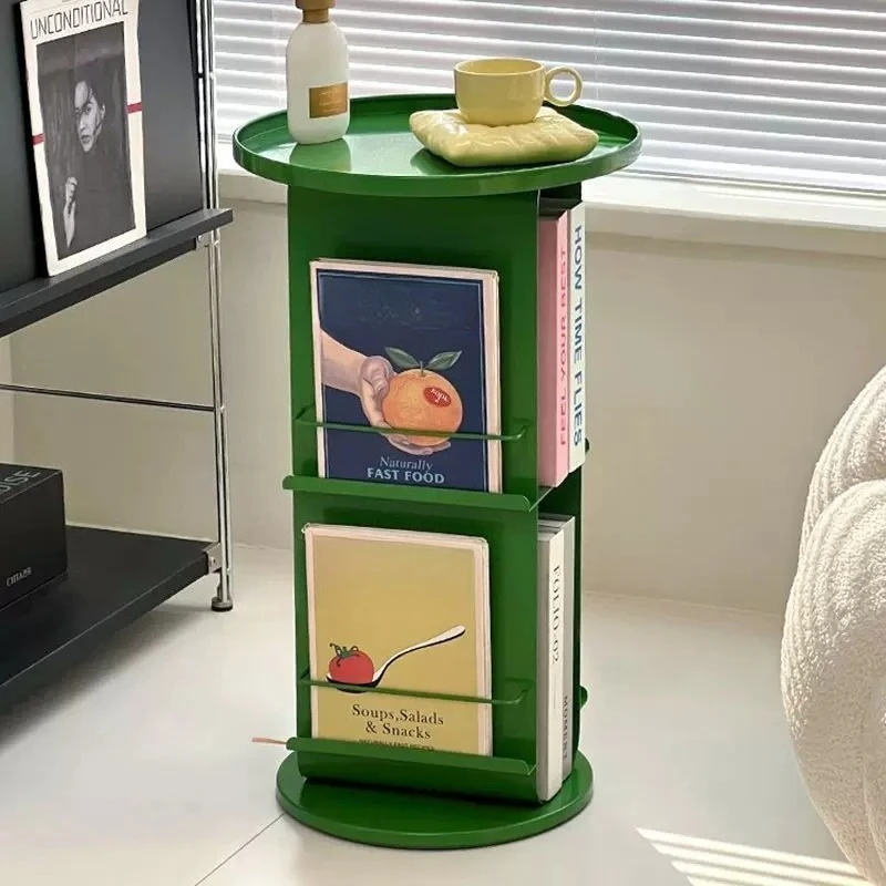 For floor-to-ceiling household newspaper display rack, reading and storage magazine rack, several creative layers by the sofa