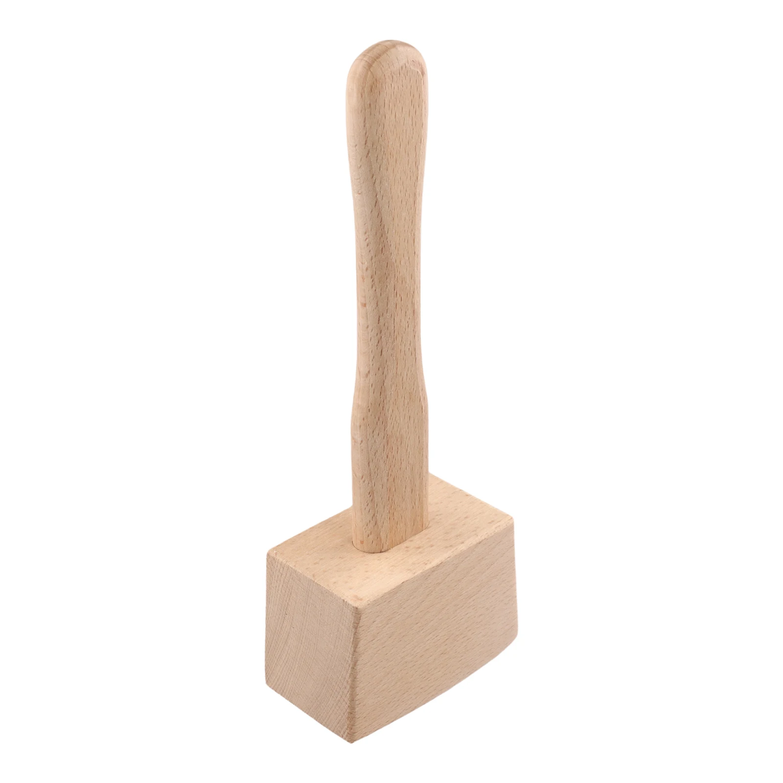 Comfortable Handle Woodworking Hammer Woodworking Tools 28.5*14mm Woodworking Mallet Soft Color Tone Manual Operation