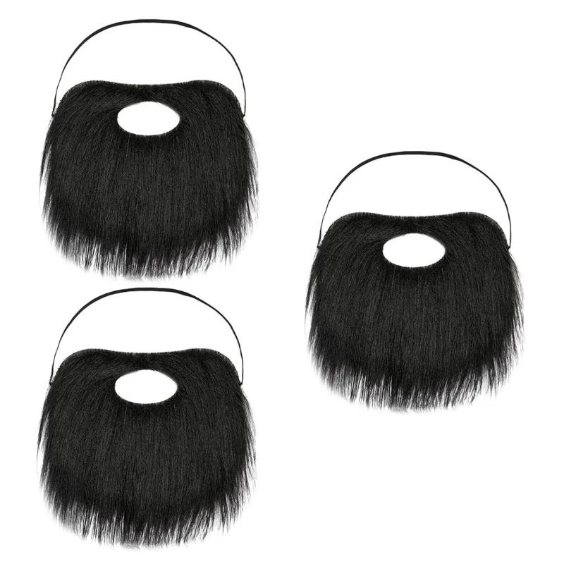 Y5GC Adjustable False Mustache Beard for Theater Performances and Costume Parties