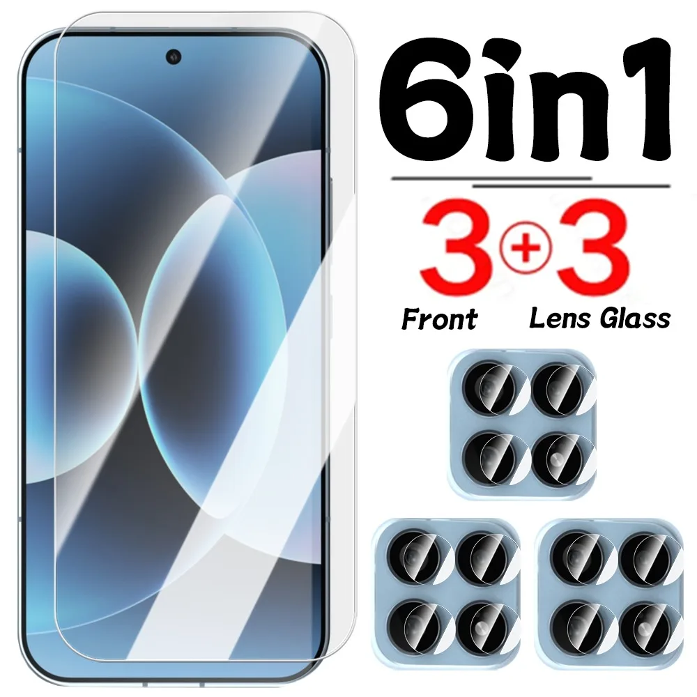 شاشة أمامية شفافة عالية الدقة 6 في 1 + أفلام عدسة لهاتف Xiaomi 17 Pro Max واقي شاشة من الزجاج المقسى طبقة رقيقة واقية لسلسلة Xiaomi 17 #1