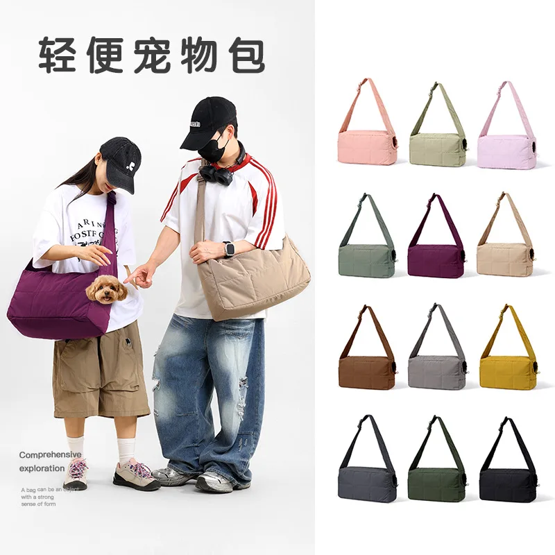 Cozy Lightweight Padded Portable Pet Carrier Bag Soft Crossbody Shoulder Sling Tote For Small Dogs Cats Multiple Colors For Outd