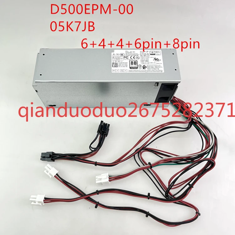 New 500W Power Supply H500EPM-00 L500EPM-00 D500EPM-00 For Optiplex 7080MT 7070MT 7060MT 3050MT 3650 3670 3671 5090 3260 3681