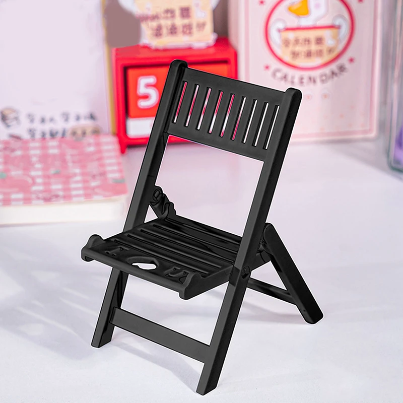 Beach Chair Bracket Cute Portable Desktop plastic Cell Phone Racks Desk Stand Holder For Mobile Phone Tablet Home Accessories