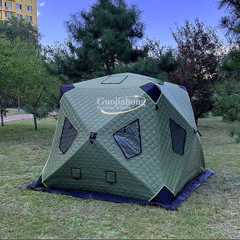 

Automatic Winter Tents for Fishing Insulated Outdoor Hexagon Folding Tent Warm-Keeping & Cold-Proof Windproof Tenda for Camping
