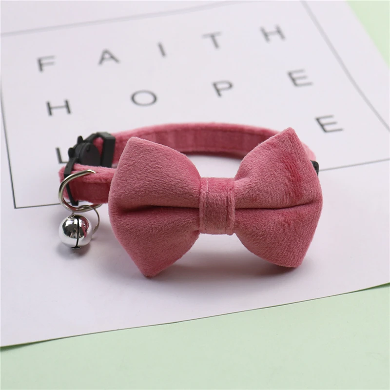 Katzenhalsbänder, neue Haustierhalsbänder mit Schleife und Glocke, niedliche Katzenhalsbänder, Haustierbedarf, mehrfarbig, verstellbar, Haustier-Accessoires – Detail 8