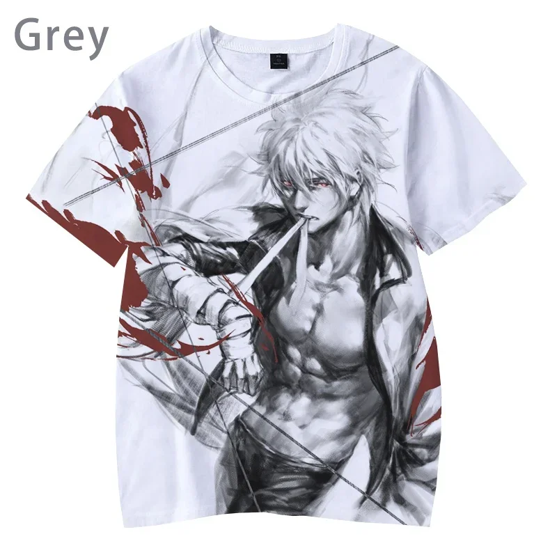 New Arrival Men Women Anime GIntama 3D Printed T Shirt Fashion Casual Hip Hop Streetwear Oversized T Shirt Tee Tops