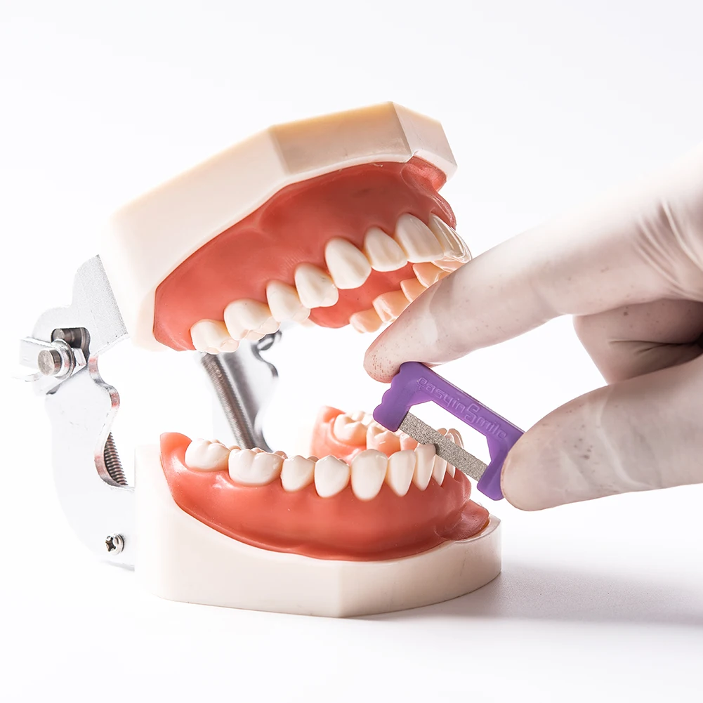 Dental IPR Kit Easyinsmile Orthodontic Interproximal Strips Tooth Enamel Reduce Polish Stripping Serrated Saw