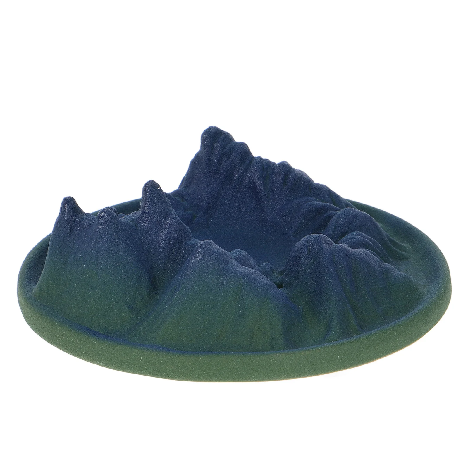 

Ceramic Backflow Incense Burner Aromatherapy Ornament Home Decor Waterfall Holder Indoor Use Serene Atmosphere