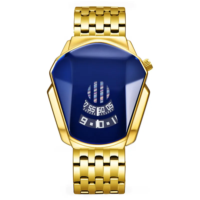 Unique Designer Watches For Men Students Boys Fashion Alloy Band Cool Iron Man Golden Quartz Warch Relogios Masculinos Ouro 2024