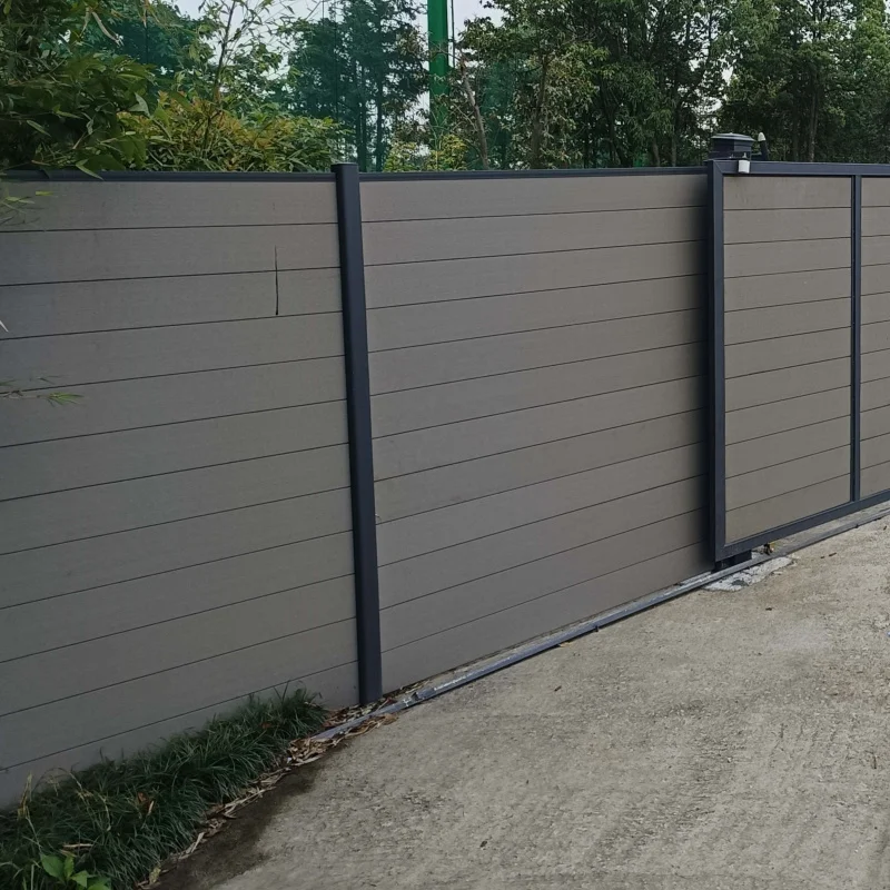 custom.6*6ft Customize Size Wpc Composite Fencing Resistance Waterproof Fence Carries Sliding Garage Exterior Yard