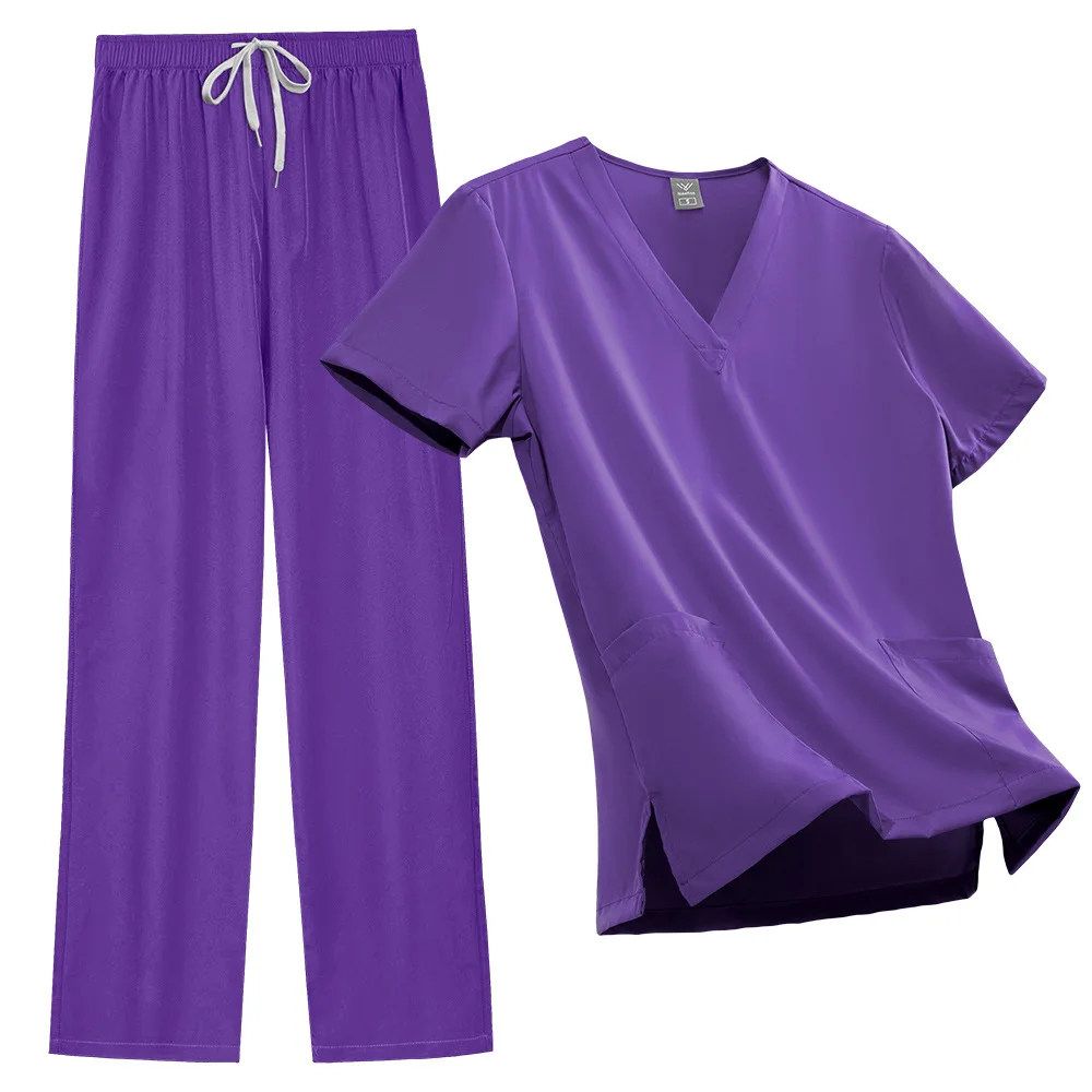 2025 Uniform Basic Straight Pants Thin Style Domestic Helper Nanny Nurse Maternity Center Unisex Workwear