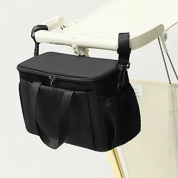 Stroller Organizer Bags Mummy Large Capacity Travel Hanging Bag Bottle Holder Pram Diaper…