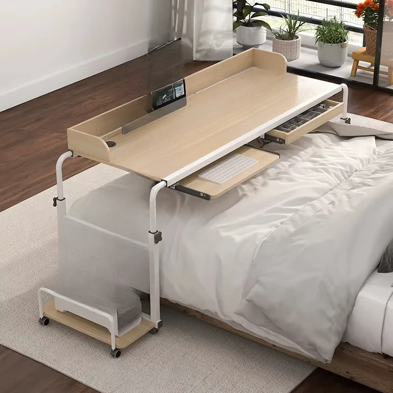 

Overbed Desk Laptop Cart Laptop Desk with Wheels Over Bed Desk Adjustable Table for King Queen Bed Table Bed Table on Wheels
