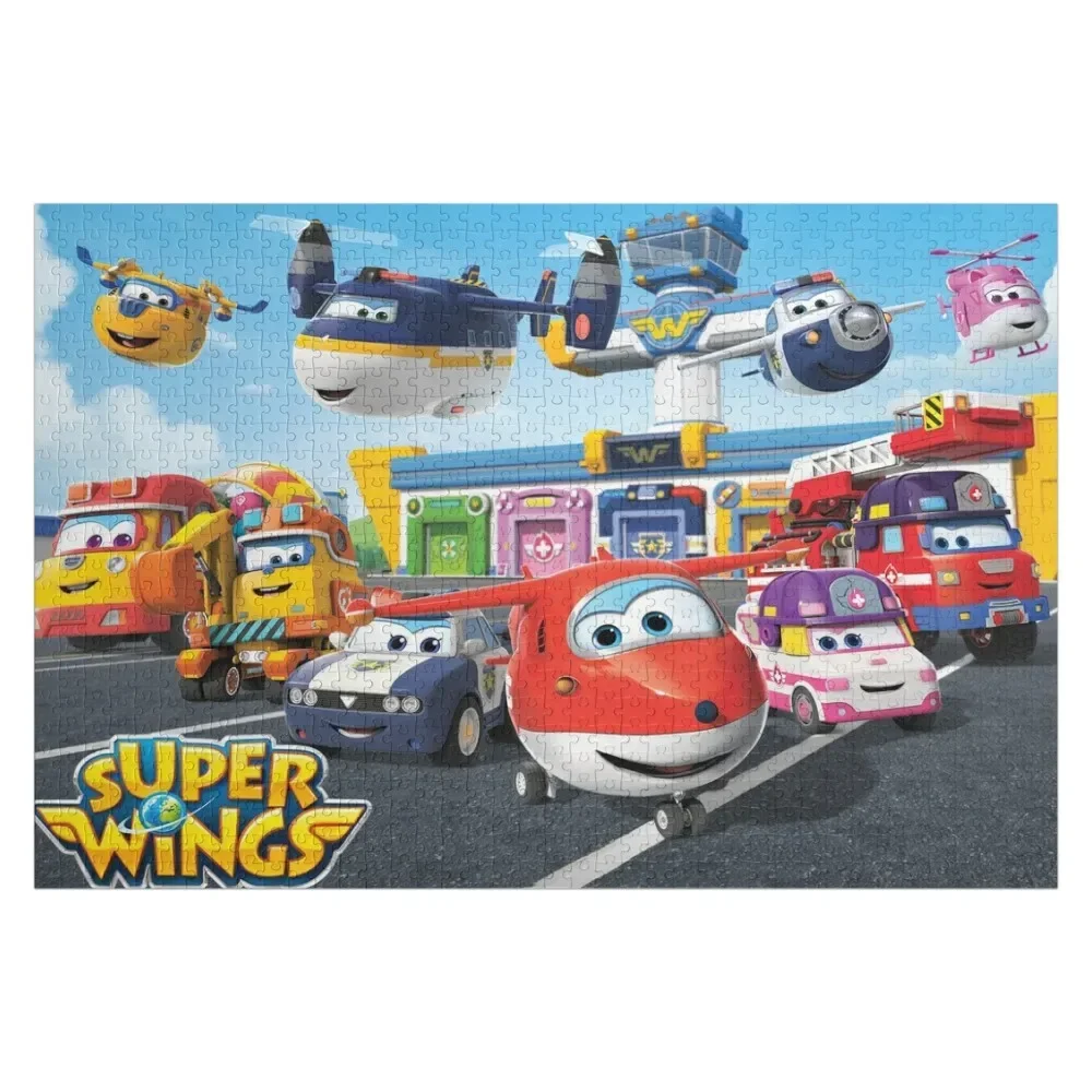 Super Wings Jigsaw Puzzle Custom Kids Toy Name Wooden Toy Puzzle